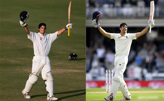 Alastair Cook Hundred in His first Test And Last Test Against India - Sakshi