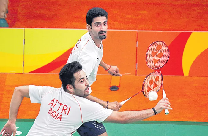 Manu-Sumeeth shock Olympic silver medallists at Japan Open - Sakshi