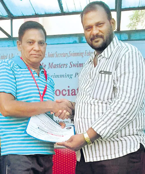 Kumara Swamy won four Medals - Sakshi