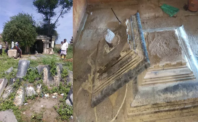 Temple Collapsed In Kurnool With Hidden Funds Name - Sakshi