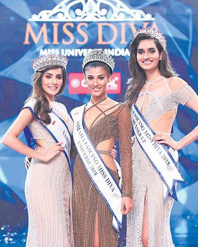 Mumbai girl Nehal Chudasama crowned Miss Diva Miss Universe 2018 - Sakshi