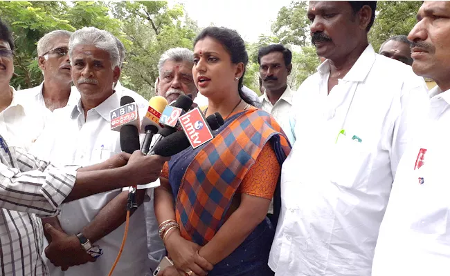 MLA RK Roja Fifes On TDP govt - Sakshi