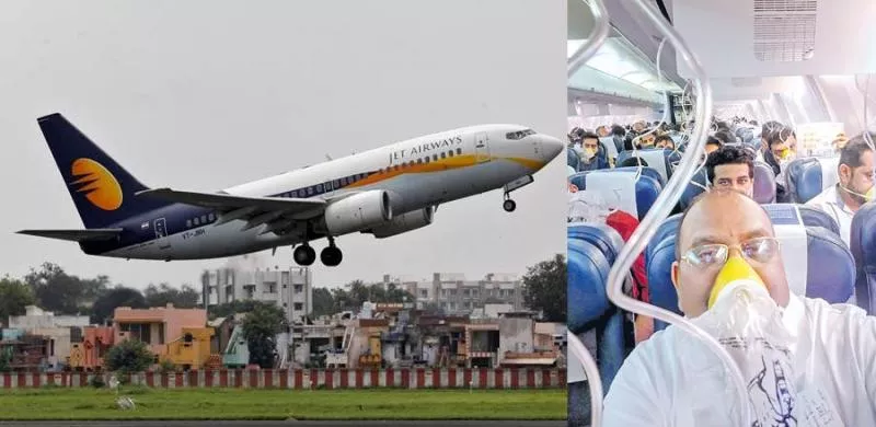 Jet Airways flight passengers suffer nasal bleeding - Sakshi