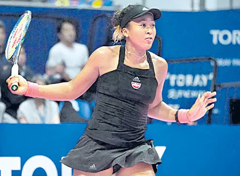 Naomi Osaka wins 10th straight match to power into Tokyo final - Sakshi