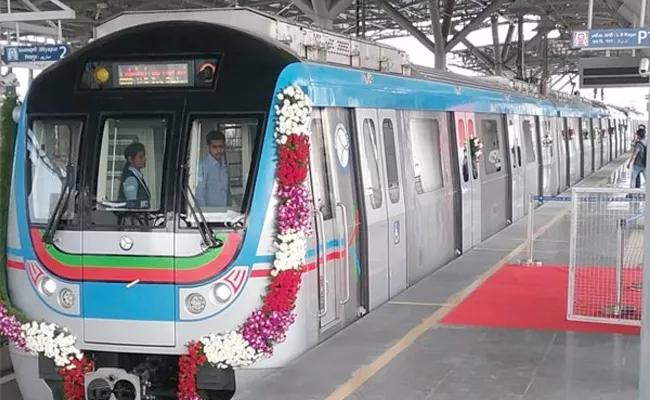 LB nagar-Ameerpet Metro Rail inaugurated By Governor narasimhan - Sakshi