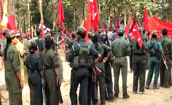 Encounter In AOB Between Police And Maoists - Sakshi