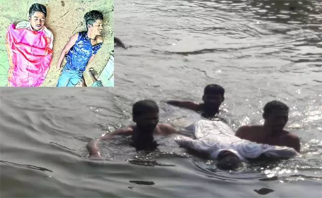 Young Mans  Died Krishna River Gadwal - Sakshi