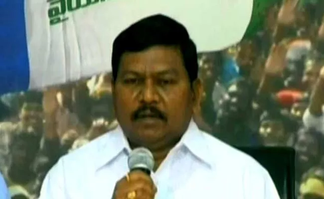 YSRCP MLA Rajanna Dora Fires On Chandrababu Naidu - Sakshi