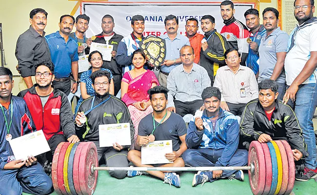 Khadri, Sagan got Gold Medals in Power Lifting - Sakshi