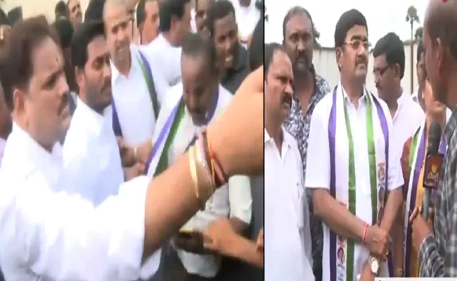 Indukuri Raghu Raju Joins YSRCP - Sakshi