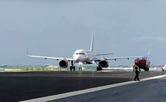 Air India Plane Landed Wrong On Under Construction Runway - Sakshi