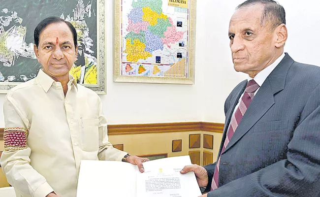 KCR Dissolved Assembly And Continue As Caretaker CM - Sakshi