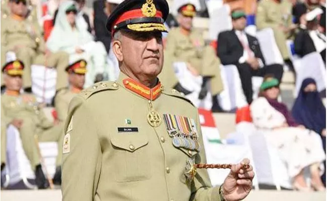 Pakistan Army Chief Provokes India On Kashmir Issue - Sakshi