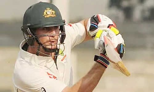 Marsh scores unbeaten 86 as Australia A score 290/6 on Day 1 - Sakshi