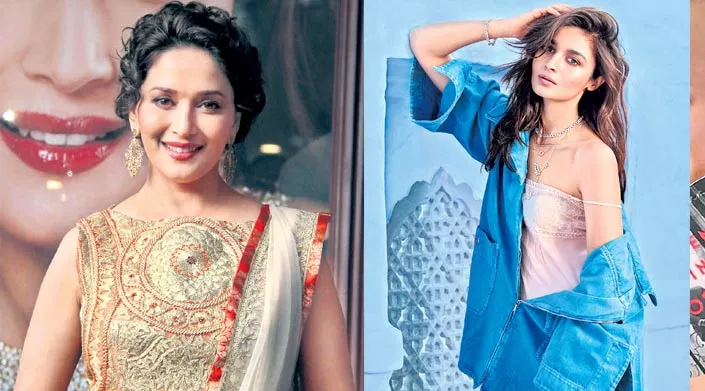 Alia Bhatt and Madhuri Dixit to perform a grand Kathak - Sakshi