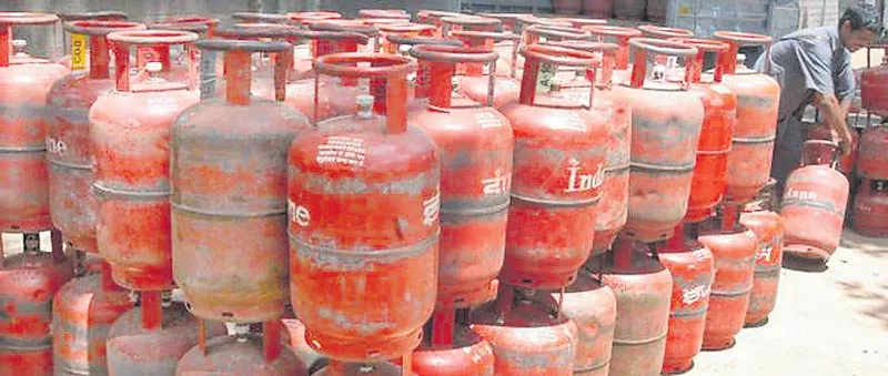 subsidised cylinder hiked by Rs 59 - Sakshi