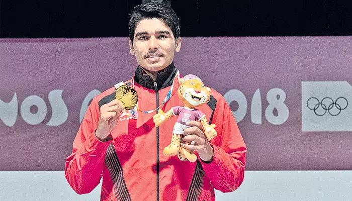 Youth Olympics 2018: Saurabh Chaudhary wins gold in 10m air pistol - Sakshi