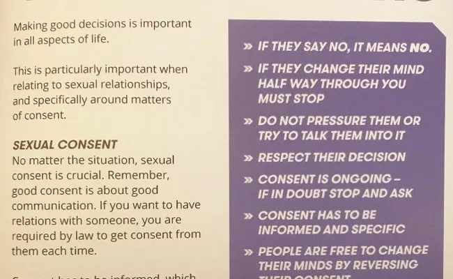 Notes On Sexual Consent In New Zealand Players Handbook - Sakshi