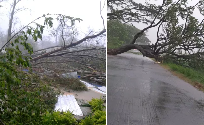 Red Alert In Srikakulam Due To Cyclone Titli - Sakshi