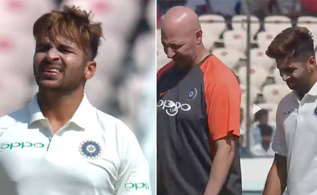 After Bowling Just 10 Deliveries Shardul Thakur Has Walked Off The Field - Sakshi