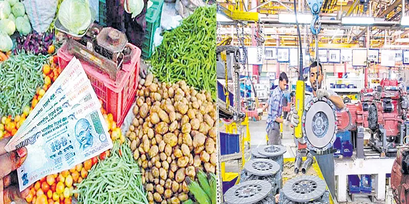 Twin worry for govt as retail inflation surges, IIP falls - Sakshi