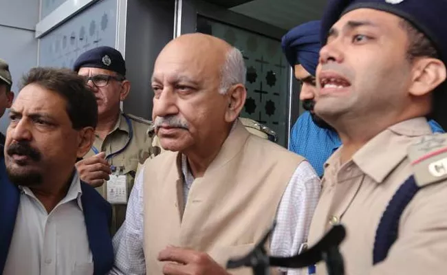 MJ Akbar Returned To India From Foreign Tour - Sakshi