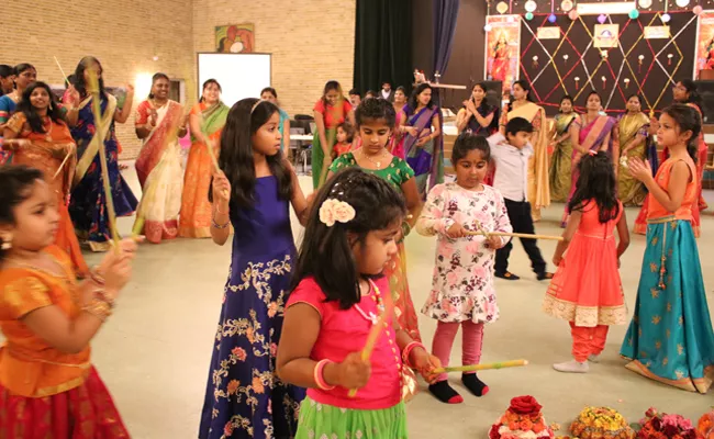 Telangana Association Of Denmark is Celebrated Bathukamma In Copenhagen - Sakshi