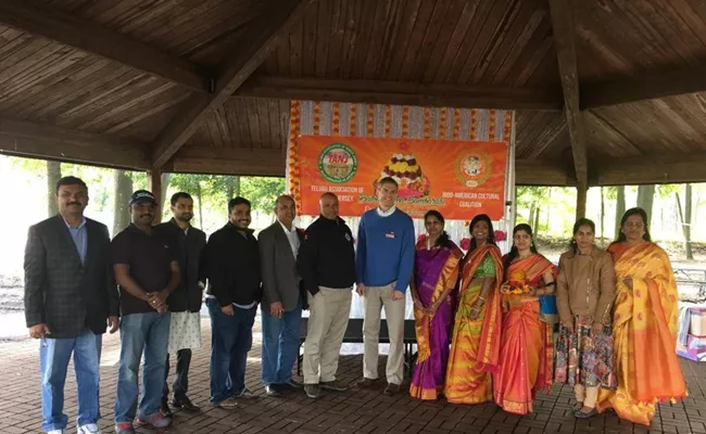 Telugu Association Of New Jersey Bathukamma Celebrations - Sakshi