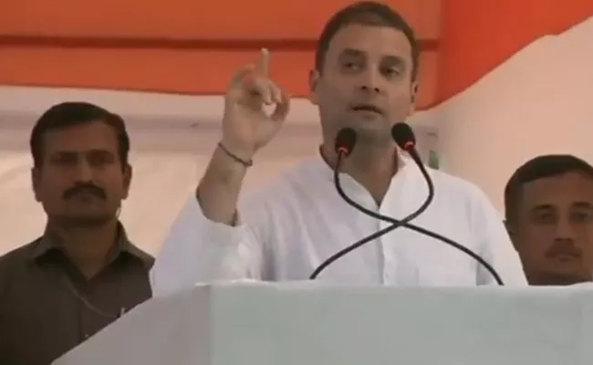 Rahul Gandhi Mimics PM Modi At Election Campaigning In Madhya Pradesh - Sakshi