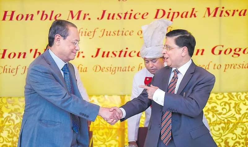 cji dipak misra farewell ceremony - Sakshi