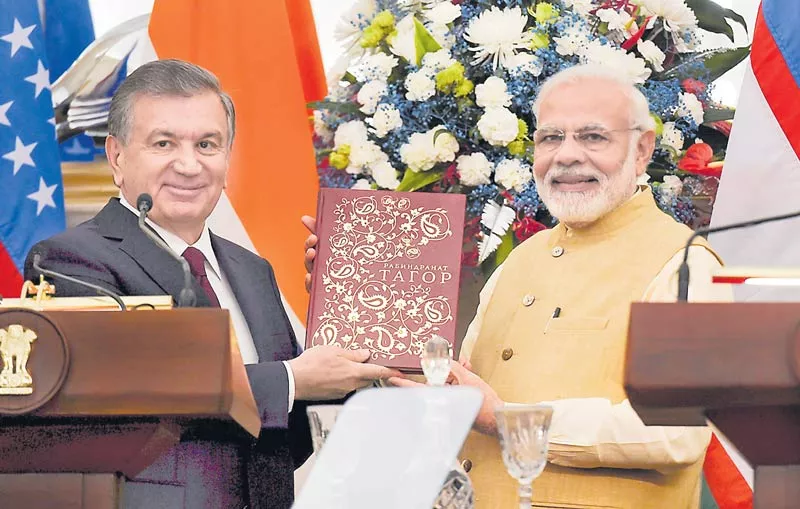 India, Uzbekistan sign 17 agreements for cooperation in various sectors - Sakshi