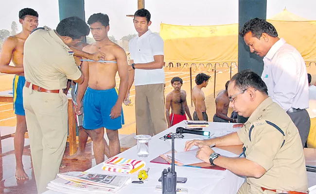 Physical Test Is First For Police Recruitment - Sakshi