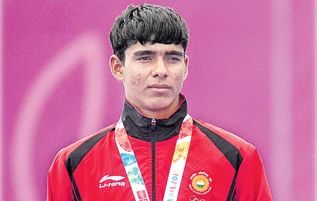 Akash Malik Wins Silver in Archery at Youth Olympic Games - Sakshi