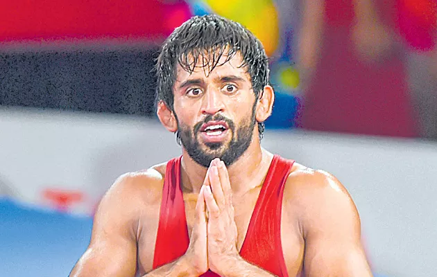 Bajrang leads India at Wrestling Worlds - Sakshi