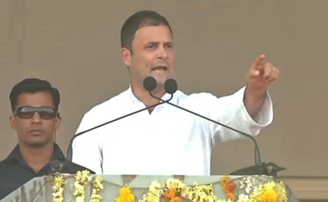 Rahul Gandhi Slams KCR And Modi At Kamareddy Public Meeting - Sakshi