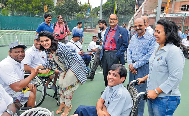 Charminar Open Wheel Chair Tennis Tournament - Sakshi