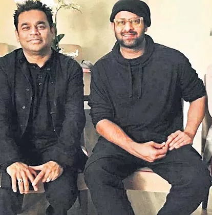 prabhas meets ar rahman in italy - Sakshi