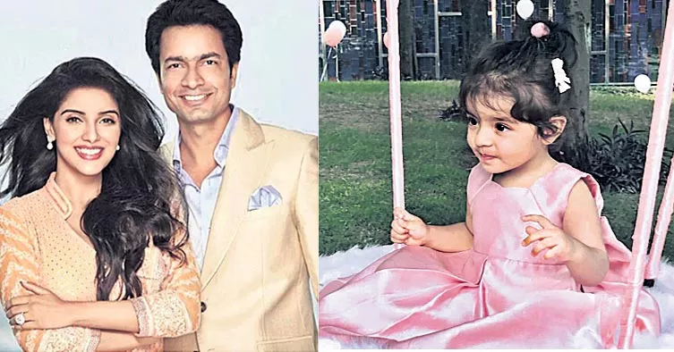 Asin celebrates daughter Arin's first birthday - Sakshi