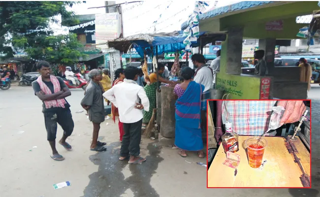 Alcohol And Meat Shops Open On Gandhi Jayanti - Sakshi