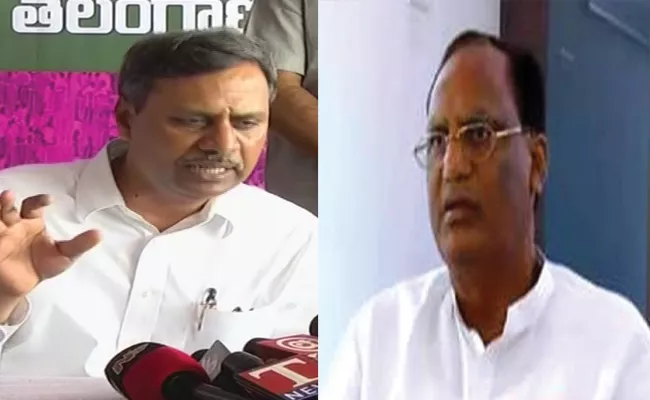 TRS Leaders Palla Rajeshwar Reddy And Gutta Sukender Reddy Slams Congress Leaders - Sakshi