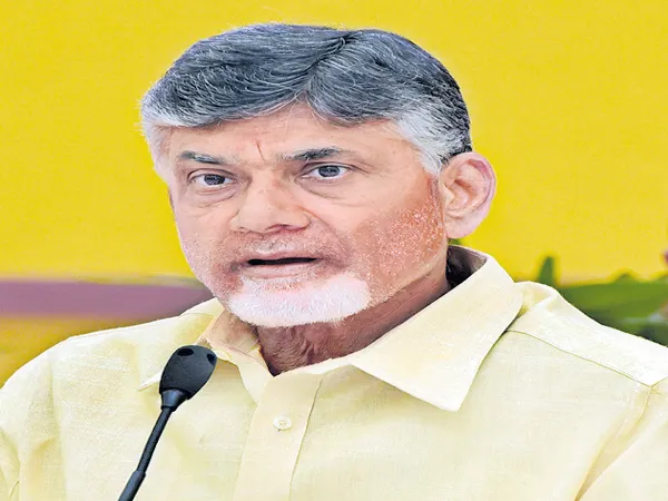 Chandrababu with officials in Teleconference - Sakshi