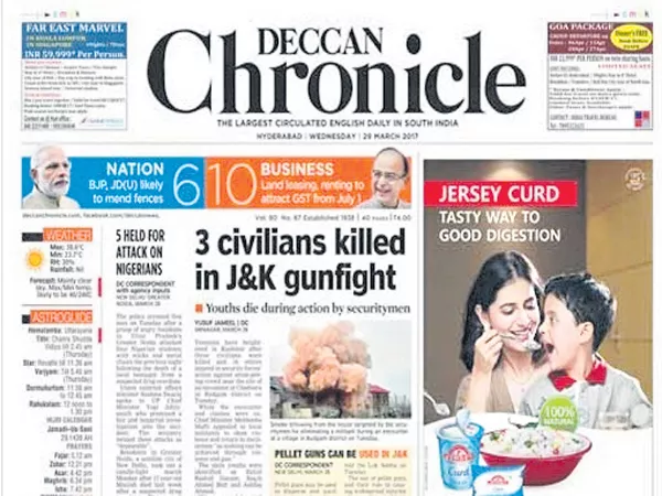 High Court orders to the Deccan Chronicle Management - Sakshi