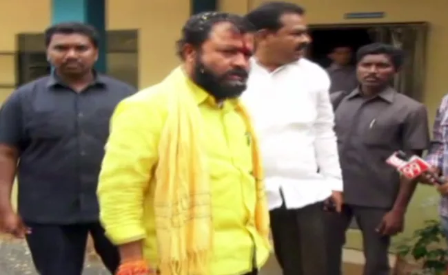 TDP Denduluru MLA Chintamaneni Prabhakar Rowdyism in Pedavegi - Sakshi