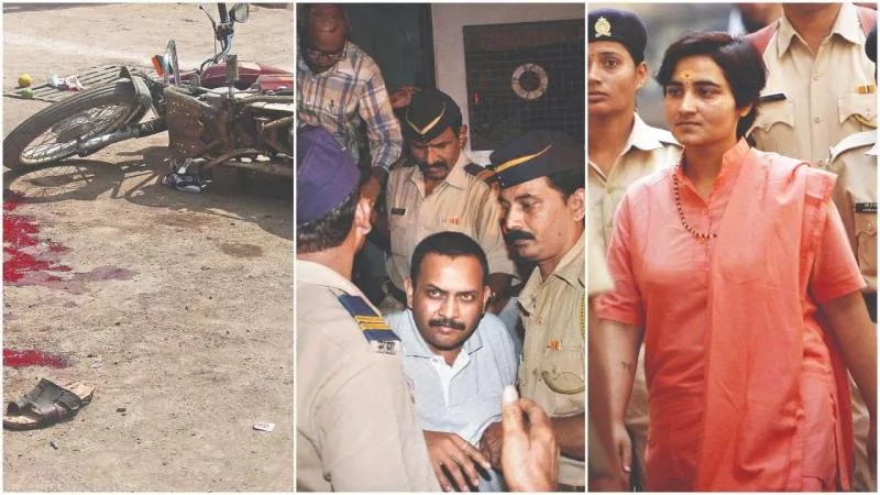 NIA Court Frames Charges Against Purohit, Sadhvi Pragya And Others - Sakshi