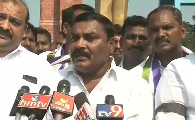 YSRCP SC Cell President Merugu Nagarjuna Fires On Nakka Anand Babu And Karem Sivaji - Sakshi