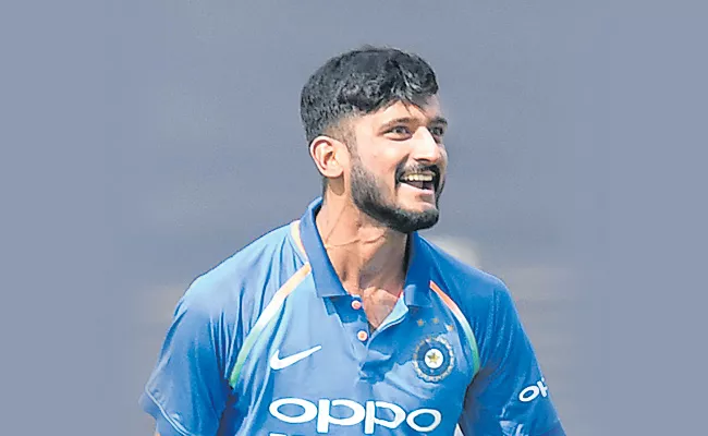 India vs West Indies: Khaleel Ahmed officially warned for provocative action  - Sakshi