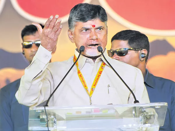 Chandrababu fires on BJP at Dharma Porata Sabha - Sakshi