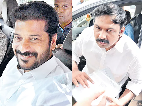 IT officers questions to the Revanth Reddy and Uday Simha - Sakshi