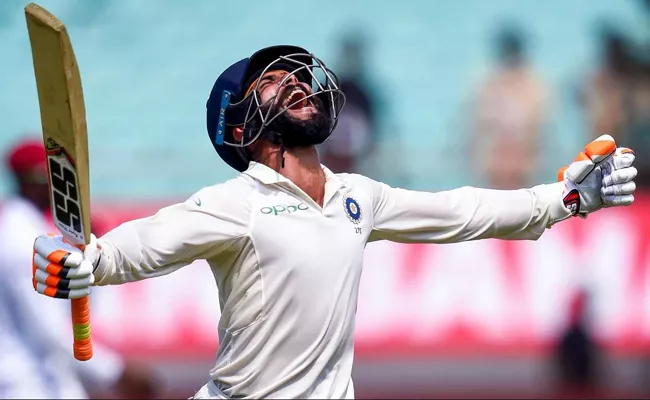 Ravindra Jadeja Scores Maiden International Hundred - Sakshi