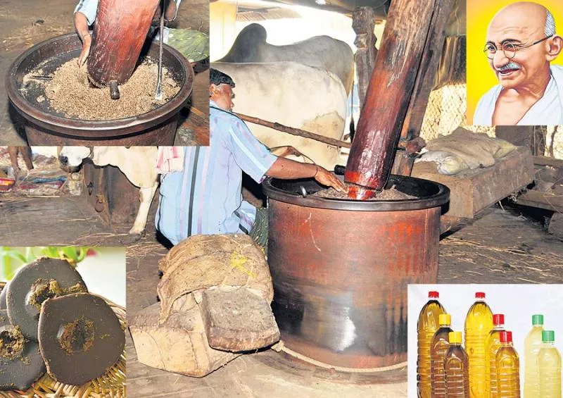 Arrange the wooden bells on Palm jaggery - Sakshi